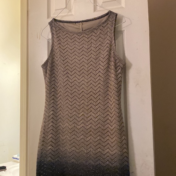 Sunny black and brown dress plain but dressy - Picture 2 of 8